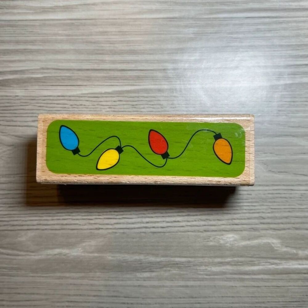 Studio 6 NWT String of Lights Rubber Stamp